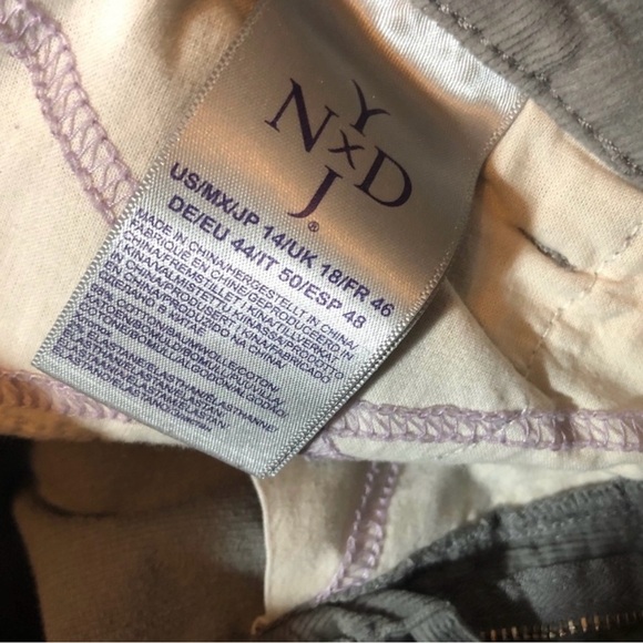 NYDJ Light Gray Corduroy Pants - Picture 4 of 4